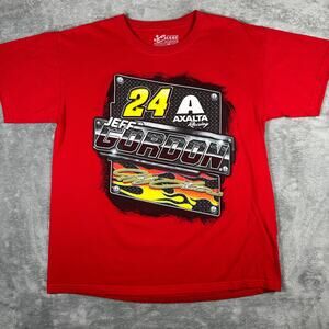 Jeff Gordon Shirt Men's‎ L Double Sided Red Graphic Chase Authentics